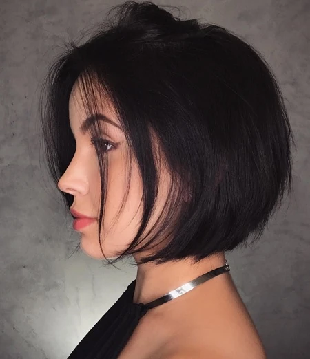 Chin-Length Black Bob