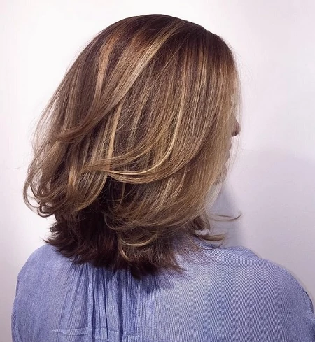 Mid-Length Haircut with Balayage