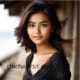 beautiful young woman with windswept crop cut